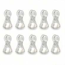 5/10pcs 3.5 Inch Heavy Duty Clear Plastic Spring Clips, Multipurpose Balloon Arch Clamps For Background Fixing, Sturdy Crafted Clips Suitable For Birthday Party Decor, Woodworking Projects And Photography Studio, Essential Tool Kit For Hobbyists - Multicolor - View 20