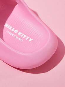 HELLO KITTY AND FRIENDS | SHEIN 可愛卡通粉色兒童EVA拖鞋，輕便舒適，適合幼兒與兒童，可用於室內、淋浴或戶外 - 藕粉色 - 查看 12