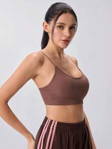 Loungeista 3 buah Bra Camisole Kasual Berbantalan Bernapas untuk Wanita - MultiWarna - View 4