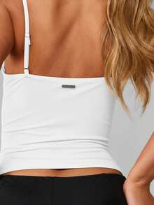 MISSGUIDED Longline Corset Bustier Tank Top With Underwire Support And Adjustable Straps - White - View 6
