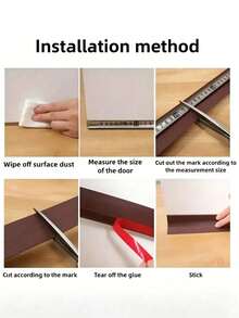 36mm X 2M Under Door Draft Stopper – Self-Adhesive Soundproof & Waterproof Seal Strip, Weatherproof Gap Blocker For Wooden, Glass & Front Doors – Reduce Noise, Keep Cold Air Out, Save Energy - Multicolor 2m - View 2