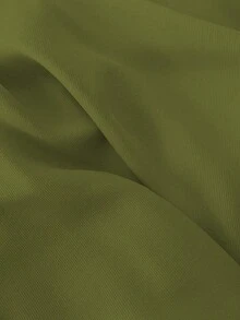 Franclia 优雅时尚的女士衬衫，白色底黑色腰带，黑白撞色长袖设计，适合日常、约会和通勤穿着。 - 橄欖綠 - 查看 8