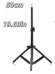 Satu Tripod yang Dapat Diatur dan Kokoh, Tinggi 50/110/160 Cm, Ringan dan Portabel, Cocok untuk Salon Rambut, Cosplay, Pajangan Rumah, Salon Kecantikan, Penataan Wig, Meja Rias, dan Rak Penyimpanan. - Hitam - View 10