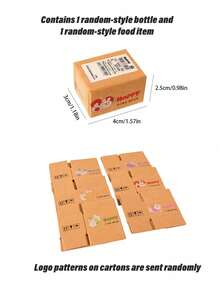 MINKOJA 1pc/2pcs Bộ đồ ăn & thức uống hộp chuyển phát nhanh mini, mô hình hộp carton mini mô phỏng, đồ trang trí cảnh nhà búp bê, đạo cụ đồ chơi lưu trữ đồ ăn nhẹ và thức uống thu nhỏ - Nhiều màu - Xem 10