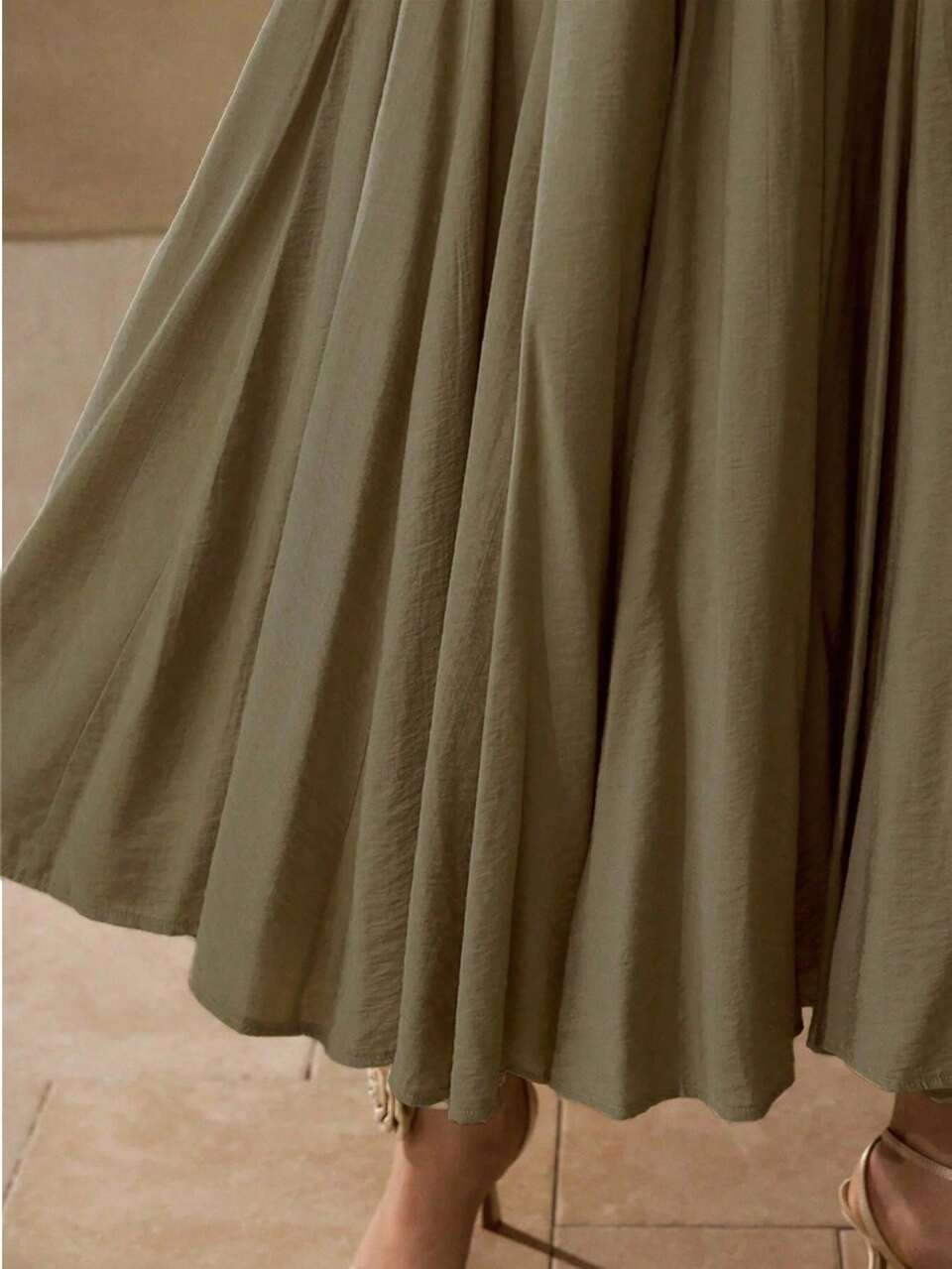 MOTF WOMEN'S PLUS SIZE GREEN ELEGANT SKIRT, SPRING/SUMMER 2026 FALL