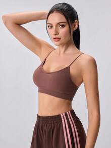 Loungeista 3 buah Bra Camisole Kasual Berbantalan Bernapas untuk Wanita - MultiWarna - View 3