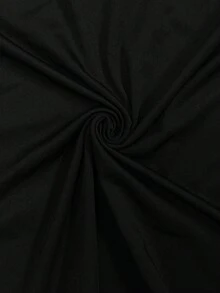 GlowEve CURVE 時尚圓領 3D 花卉珠飾大尺碼女款 T-shirt 短袖上衣 優雅通勤 春夏款 - 黑色 - 查看 5