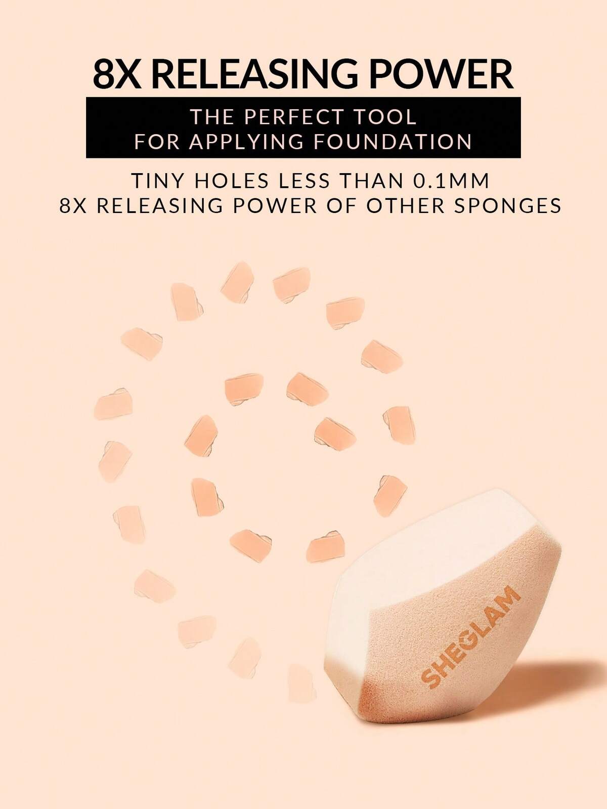 Multi-Faceted Makeup Sponge-Bisque