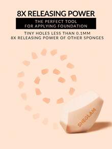 SHEGLAM Multi-Faceted Makeup Sponge-Beige Brand Beauty Cosmetic Makeup For Women And Girls - Beige - View 6