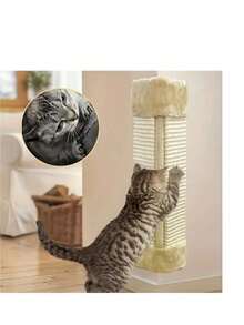 Foldable Cat Scratching Pad, Sisal Corner Scratching Board Wall Mountable To Protect Furniture, Keeps Your Cat Happier - Multicolor - View 5