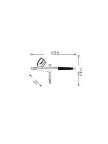 134K Spray Gun Kit, Featuring 0.2MM/0.3MM/0.5MM, Professional Dual-Powered Spray Guns Suitable For Painting, Modeling, Nail Art, And Cake Decorating. - Silver - View 4