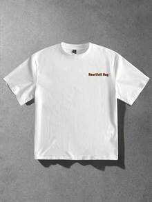 STEELVANCE Camiseta blanca de verano con bordado 3D de oso, letra "Abrazo sincero", manga corta, diseño lindo, para uso diario, vacaciones, regalos, adecuada para hombres y mujeres - Blanco - Ver 2