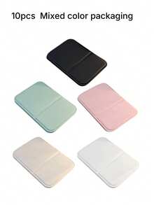 Foldable Makeup Mirror, Portable Handheld Makeup Mirror, Minimalist Makeup Mirror, Suitable For Dormitories And Desktops, Foldable Design For Makeup Application, Affordable Price, Room Decor, Dressing Tables, Travel Use - Multicolor - View 16