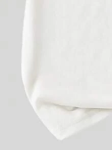 SHEIN 2件組青少年女孩休閒時尚創意紐約圖案短袖T恤與藍色工裝褲套裝，適合四季穿著，百搭，圓領T恤 - 彩色 - 查看 4