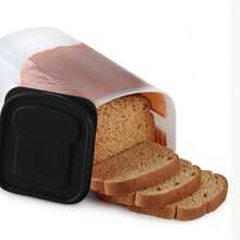 1 Stück - ausziehbare Küchen-Brotbox mit Ablage, rechteckige Brotaufbewahrungsbox - Verschiedenfarbig - Übersicht 9