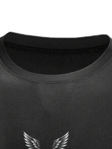 Gym Rark Camiseta deportiva de manga corta con estampado de alas para hombre - Negro - Ver 5