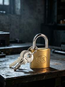 10pcs Mini Padlock, 25mm Wide Anti-Theft Lock, Suitable For Cabinets, Milk Cartons, Luggage, Dorm Lockers, Drawers - Each Lock Comes With 2 Keys - Gold - View 2
