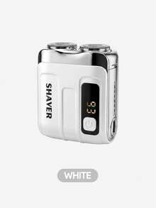 Teckwe 多功能男士專業電動刮鬍刀，無線電動修剪器，USB Type-C 充電，LED 顯示，防水強力男士刮鬍刀，一鍵啟動，7200 RPM 馬達，便攜旅行刮鬍刀，節日禮物 300mAh - 彩色 - 查看 7