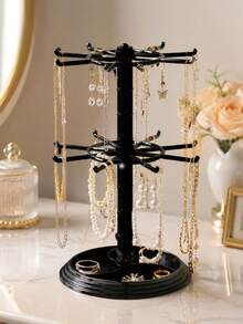 Keychain Hanger Trinkets And Pendants Display Rack Storage Rack Rotatable Rack Hair Ring Rope Desktop Finishing Holder,Home Decor ,Room Decor Gifts Birthday Graduation Back To School School Supplies - View 8