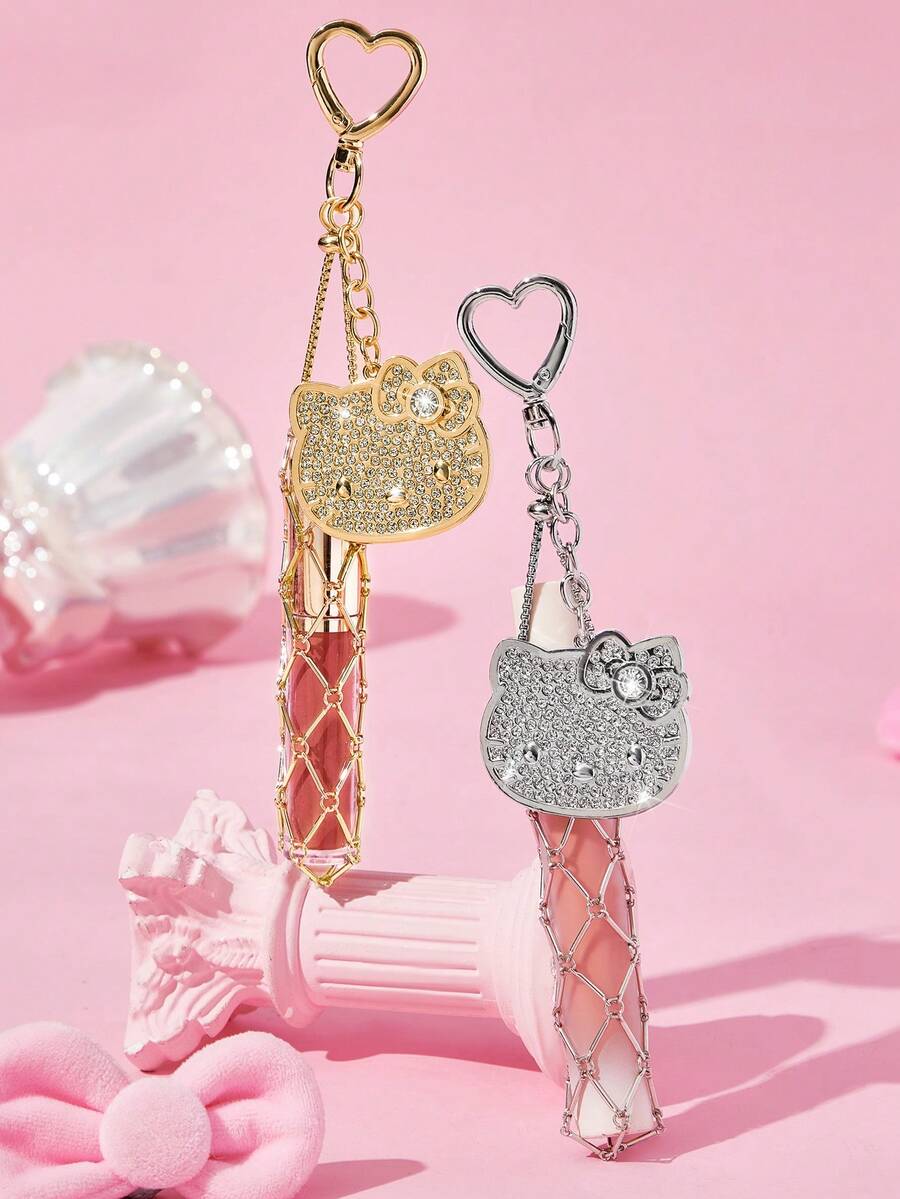 HELLO KITTY AND FRIENDS | SHEIN 時尚鋅合金鑰匙圈 包包吊飾 紀念品 收藏品 禮物 錢包與後背包裝飾 便攜式口紅與唇彩收納盒 - 彩色 - 查看 1