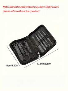 6Pcs Nail Clipper Set With Zipper Storage Bag, Stainless Steel Manicure Kit, Full Tools For Press On Nails - Multicolor - View 3