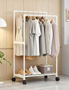 Multi Functional Coat Hat Rack Stand With Shoe Shelf Storage Organizer For Bedroom Entryway Space Saving Portable Easy Assembly Hanger Holder - Multicolor - View 6