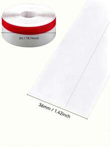 36mm X 2M Under Door Draft Stopper – Self-Adhesive Soundproof & Waterproof Seal Strip, Weatherproof Gap Blocker For Wooden, Glass & Front Doors – Reduce Noise, Keep Cold Air Out, Save Energy - Multicolor 2m - View 7