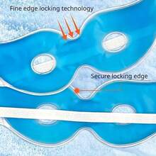 2Pcs/Set Face Cold Compress Ice Pack Eye Mask Face Mask, Gel Mask, Reusable Gel Mask, Cold/Hot Compress Mask For Daily Use, Gel Ice Pack Eye Mask, Relaxing Ice Compress Eye/Facial Mask - blue - View 9