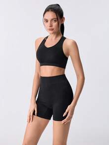 Loungeista 3pcs Women Sports Bra Set, Yoga Fitness Running Tight Activewear - Multicolor - View 4
