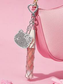 HELLO KITTY AND FRIENDS | SHEIN 時尚鋅合金鑰匙圈 包包吊飾 紀念品 收藏品 禮物 錢包與後背包裝飾 便攜式口紅與唇彩收納盒 - 彩色 - 查看 5