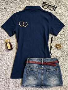 Lalippa 女款 T 恤 / 字母印花 / 休閒簡約時尚上衣 / 復古 T 恤 / 女款寬鬆休閒 Polo 衫 / 春夏 - 彩色 - 查看 3