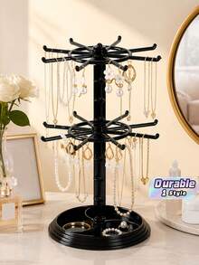 Keychain Hanger Trinkets And Pendants Display Rack Storage Rack Rotatable Rack Hair Ring Rope Desktop Finishing Holder,Home Decor ,Room Decor Gifts Birthday Graduation Back To School School Supplies - View 1
