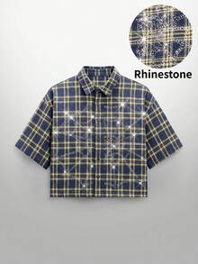 NEON BLANC Camicia a maniche corte da uomo con motivo ragnatela di Ognissanti - Giallo - Visualizzare 1
