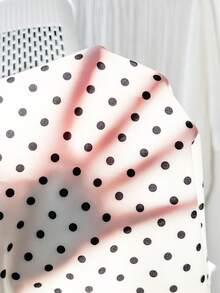 SHEIN Vintaside Kids 女童大童春夏度假海灘熱帶風 3D蝴蝶結圓領無袖荷葉飄逸袖甜美春季風中長洋裝 - 黑與白 - 查看 9