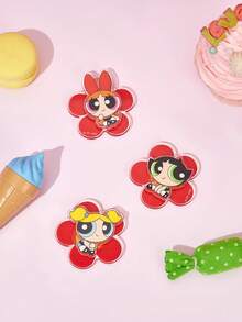 THE POWERPUFF GIRLS X Joivida 1/3 buah Magnet Kulkas Bentuk Hewan Kartun Lucu, Desain Karakter Imut dan Klasik, Daya Magnet Kuat, Dekorasi Dapur Rumah yang Menggemaskan, Suvenir Pesta Sekolah, Perlengkapan Kerajinan DIY, Hadiah Kecil yang Menyenangkan untuk Para Penggemar - Satu-Ukuran - View 2