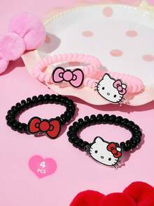 HELLO KITTY AND FRIENDS | SHEIN 連體髮圈套組 - 彩色 - 查看 2