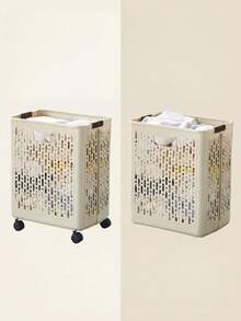 Bathroom Laundry Basket High Aesthetic Foldable Storage Home Use Large Storage Bin Bathroom - Multicolor - View 10