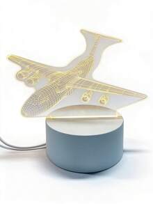 1PC Airplane Shaped Decoration Light - Yellow - View 7
