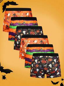 SHEIN Men's Halloween Print Boxer Briefs (6-Pack) - Multicolor - View 2
