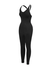 Velisys Velisys 2pcs/Set Regular One-Piece Leggings/Contrast Color Design/Basic Style/Sports One-Piece Leggings/Fitness/Yoga Seamless - Multicolor - View 12
