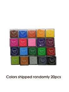 20pcs/Set Bantalan Tinta Stempel Warna Campuran, Kembali ke Sekolah, Perlengkapan Sekolah - Set - View 6