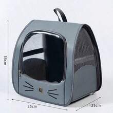 Tas ransel pembawa hewan peliharaan dengan berat 5,5 kg ke bawah, terbuat dari kain Oxford dengan jendela berventilasi, cocok untuk anjing dan kucing kecil, dapat dikenakan sebagai ransel, tas bahu, atau tas jinjing, tas hewan peliharaan portabel berkapasitas besar untuk aktivitas luar ruangan. - MultiWarna - View 19
