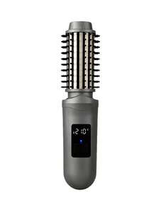 Teckwe Portable Wireless Straightening Comb Fast Heating Constant Temp Anti Burn LED Display USB Charge Compact Lightweight Home Travel Hair Styling Tool Dual Straight Wavy Hair Built In 2600mAh Battery Ideal Gift For Women - Multicolor - View 8