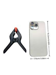 10 unidades Pinzas de plástico resistentes de 4 pulgadas para soportes de fondo, fotografía, oficina, proyectos DIY, pequeñas pinzas resistentes para manualidades, soportes de fondo, carpintería, estudio fotográfico; pinzas de resorte multiusos - pinzas de plástico de agarre fuerte para carpintería, fondos fotográficos y manualidades, herramientas para hombres - Negro - Ver 2