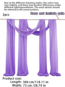 Arch Drapes, 1/2 Panel, 4.4 Yards, Sheer Backdrop Curtains, Suitable For Decorating Parties, Ceilings, Wedding Arches, Reception Desks, Christmas And Other Occasions. - multicolor - View 10