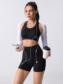 Loungeista 3pcs Women Sports Bra Set, Yoga Fitness Running Tight Activewear - Multicolor - View 8