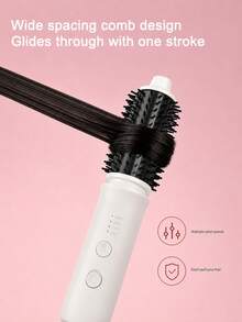 Teckwe 3-In-1 Wireless Hot Air Brush, Portable Straightener & Curling Styling Tool, USB Type-C Charging, 4 Temperature Settings, Anti-Tangle Design For Short, Medium & Long Bangs Hair, 2600mAh Battery - Multicolor - View 4
