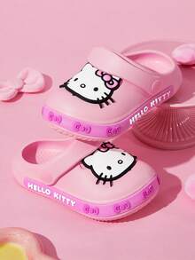 HELLO KITTY AND FRIENDS | SHEIN 可愛粉色兒童涼鞋，卡通花園鞋，透氣快乾，輕量EVA材質，夏季沙灘拖鞋，適合幼童 - 珊瑚粉 - 查看 8