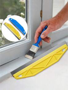 Professional 12-Inch Paint Guard Made Of Metal & Plastic For Paint Protection, Ergonomic Handle & Precision Edge Design - Heavy-Duty Wall Painting Tool For Trim Work, Wallpaper Trimming & Edge Finishing,Durable Edging Tool - multicolor - View 6