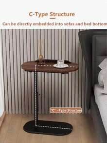 A Small Side Table With 360 ° Rotation And Adjustable Height. Easy To Assemble, Can Be Placed On A Sofa, Bedside, Or Used As A Coffee Table. Portable And Suitable For Indoor And Outdoor Use. - Multicolor - View 10